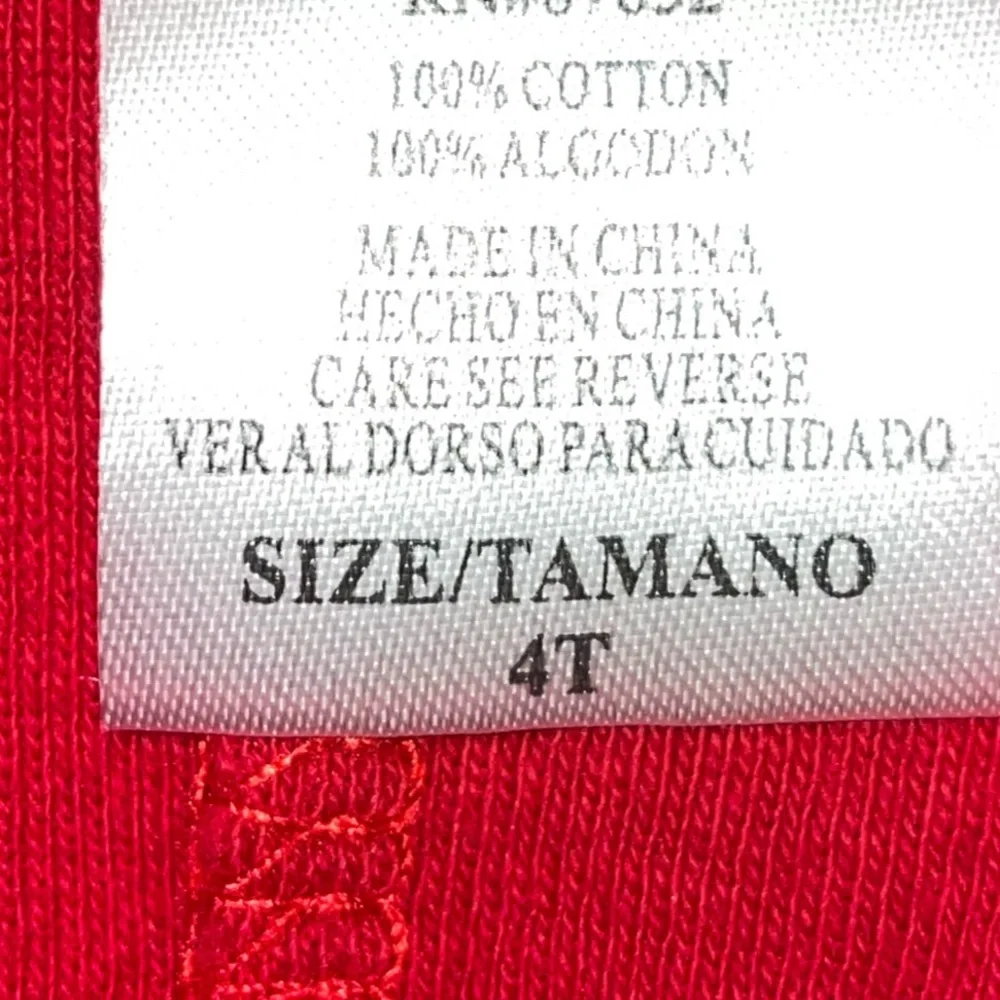 BOY'S Red Pajama Pants 4T